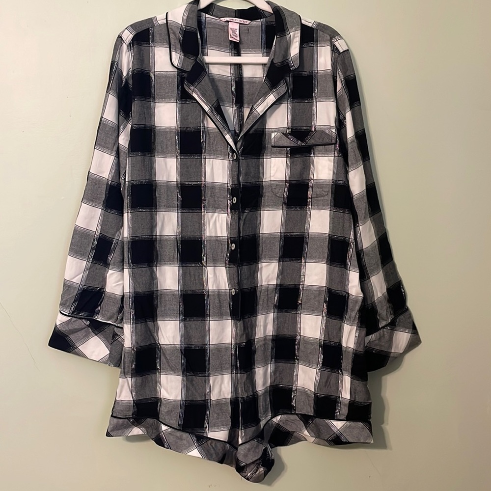 Victoria’s Secret Plaid Sleepwear Romper